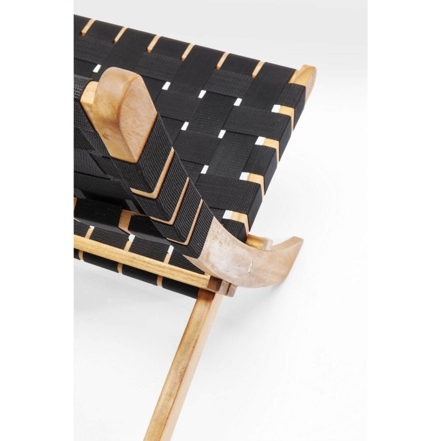 KARE DESIGN Ipanema Klappstuhl - natur/schwarz Akazienholz/Nylon