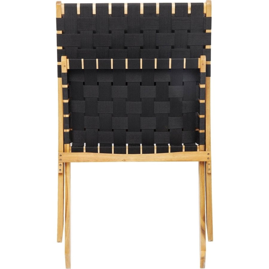 KARE DESIGN Ipanema Klappstuhl - natur/schwarz Akazienholz/Nylon