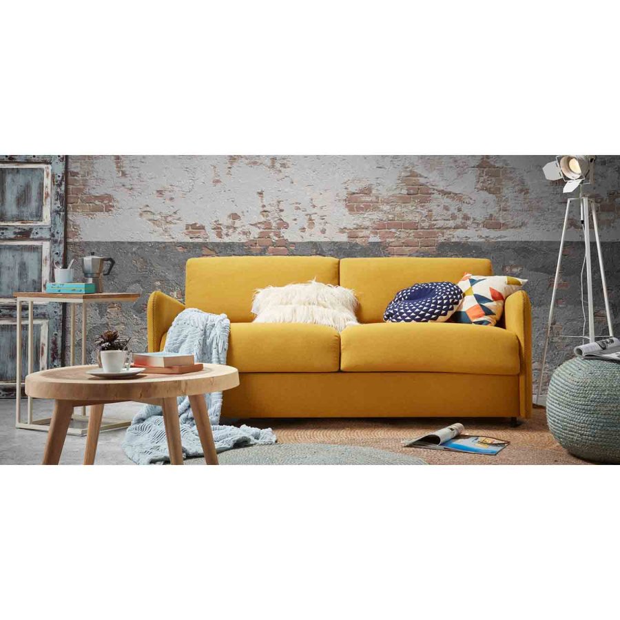 KAVE HOME rundt Creswell sidebord - naturlig suartre og teak (65)