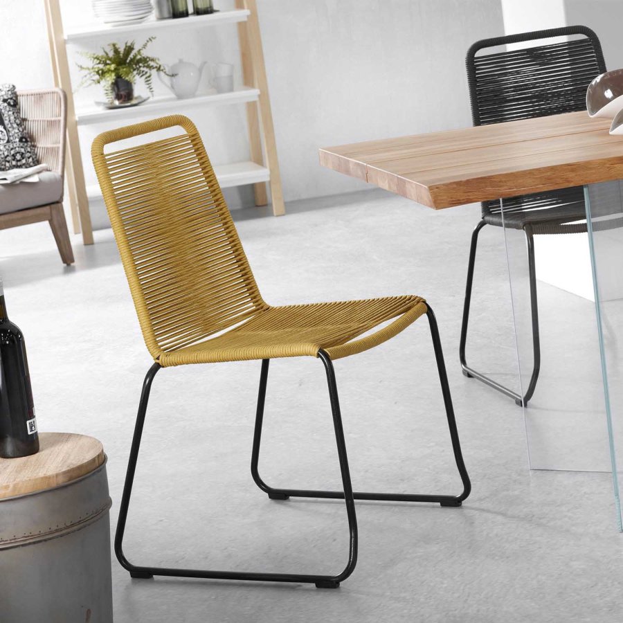 KAVE HOME Levik spisebord - klart glass og naturlig eik (220x100)