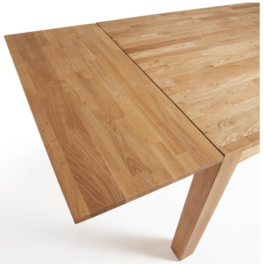 KAVE HOME Indra spisebord, med uttrekk - naturlig eik (120(200)x75)