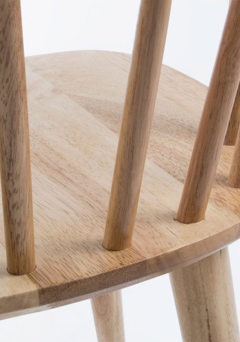 KAVE HOME Krise spisestol, med armlener - naturgummitre 