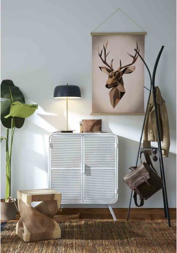 KAVE HOME firkantet Hakon sidebord - naturlig mungurtre (30x30)