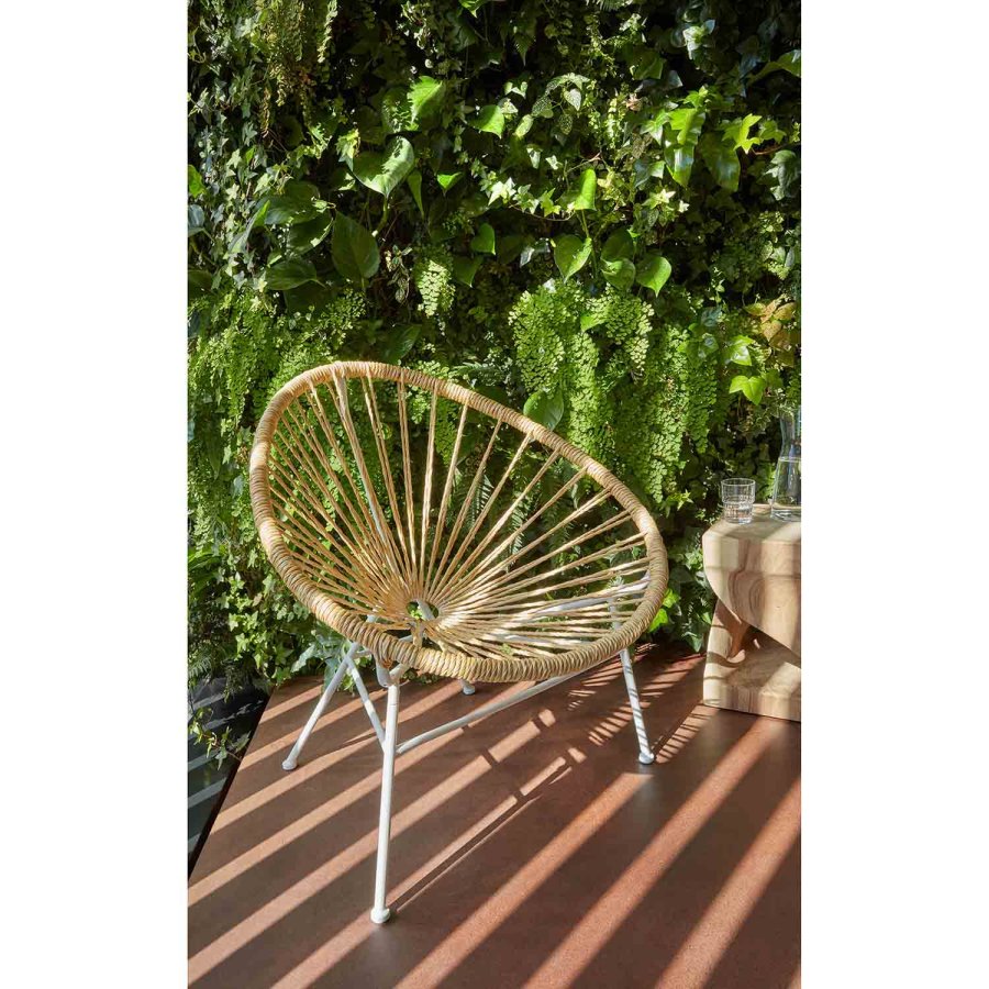 KAVE HOME firkantet Hakon sidebord - naturlig mungurtre (30x30)