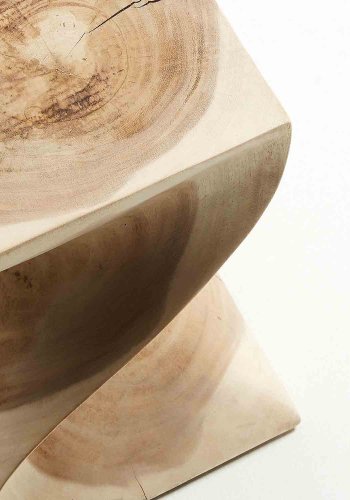 KAVE HOME firkantet Hakon sidebord - naturlig mungurtre (30x30)