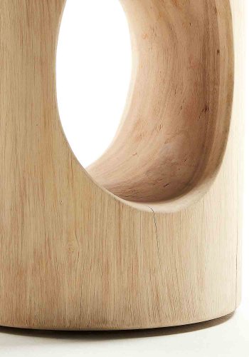 KAVE HOME rundt Halker sidebord - naturlig mungurtre (30)