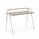 KAVE HOME rektangulrt Aarhus skrivebord med hylle - naturlig melamin og hvitt stl (114,5x60)