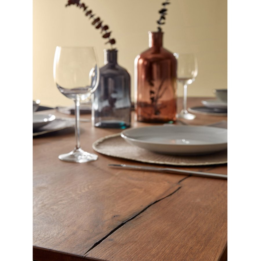 KAVE HOME Ametyst spisebord - naturlig eik og sort stl (160x90) 