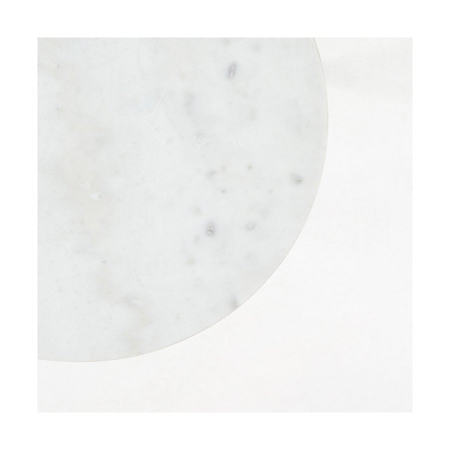 KAVE HOME rundt Sheffield sidebord - hvit marmor og gullmetall (43)