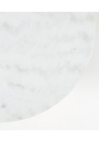 KAVE HOME rundt Sheffield salongbord - hvit marmor og gullmetall (80)