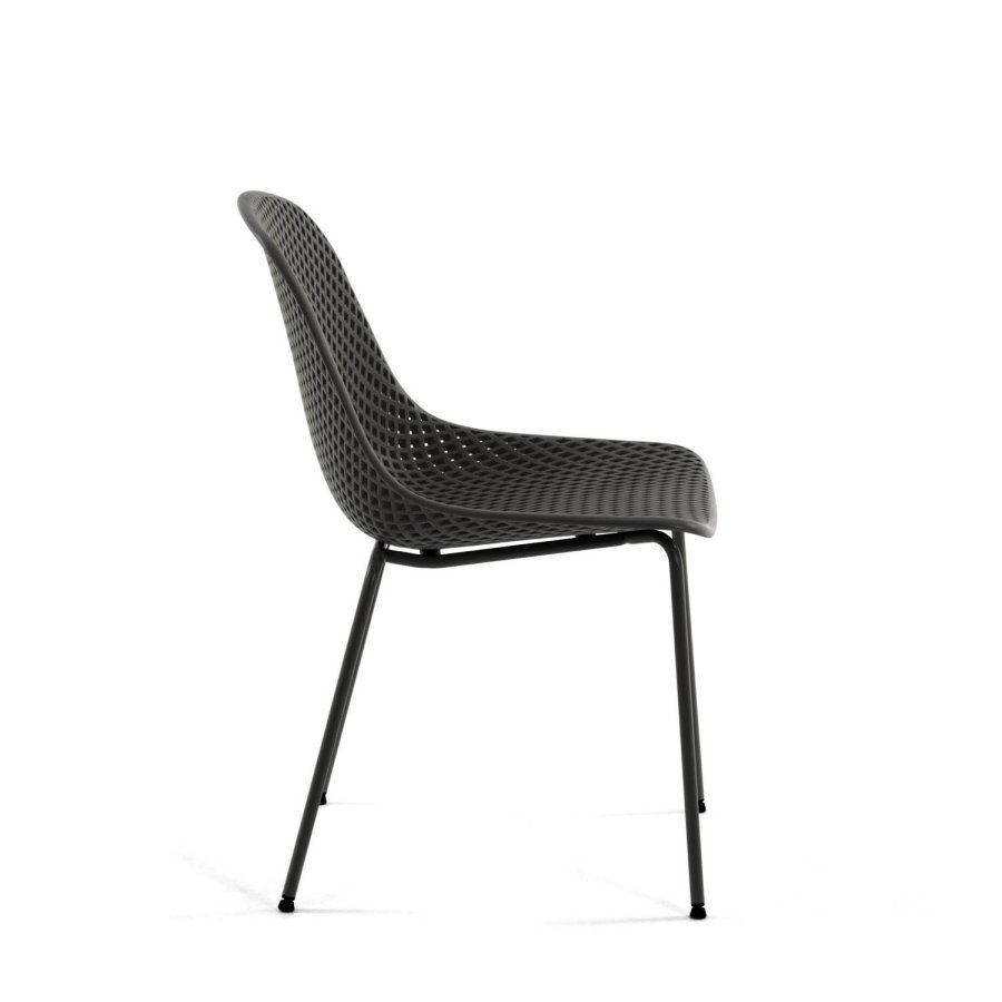 KAVE HOME Quinby spisestol - grafittgr plast og metall