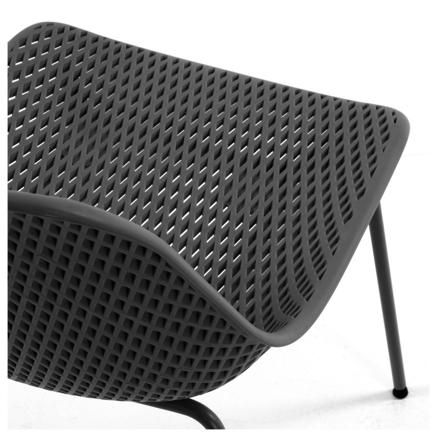 KAVE HOME Quinby spisestol - grafittgr plast og metall