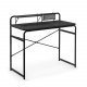 KAVE HOME rektangulrt Foreman skrivebord - svart melamin og metall (98x48)