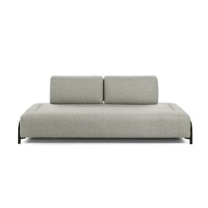 KAVE HOME Compo 3 pers. sofa - beige stof og metal 