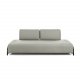 KAVE HOME Compo 3-seters sofa - beige stoff og metall 