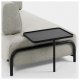 KAVE HOME Compo 3-manns sofa med stort brett - beige stoff og metall 
