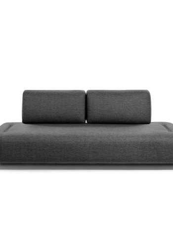 KAVE HOME Compo 3-seters sofa - mrkegr stoff og metall