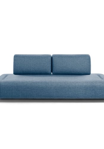 KAVE HOME Compo 3-seters sofa - bltt stoff og metall 