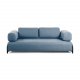 KAVE HOME Compo 3-seters sofa - bltt stoff og metall 