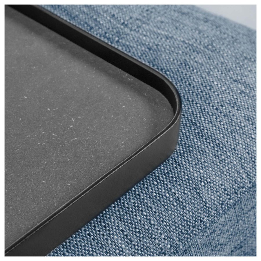 KAVE HOME Compo 3 pers. sofa m. lille bakke - bl� stof og metal