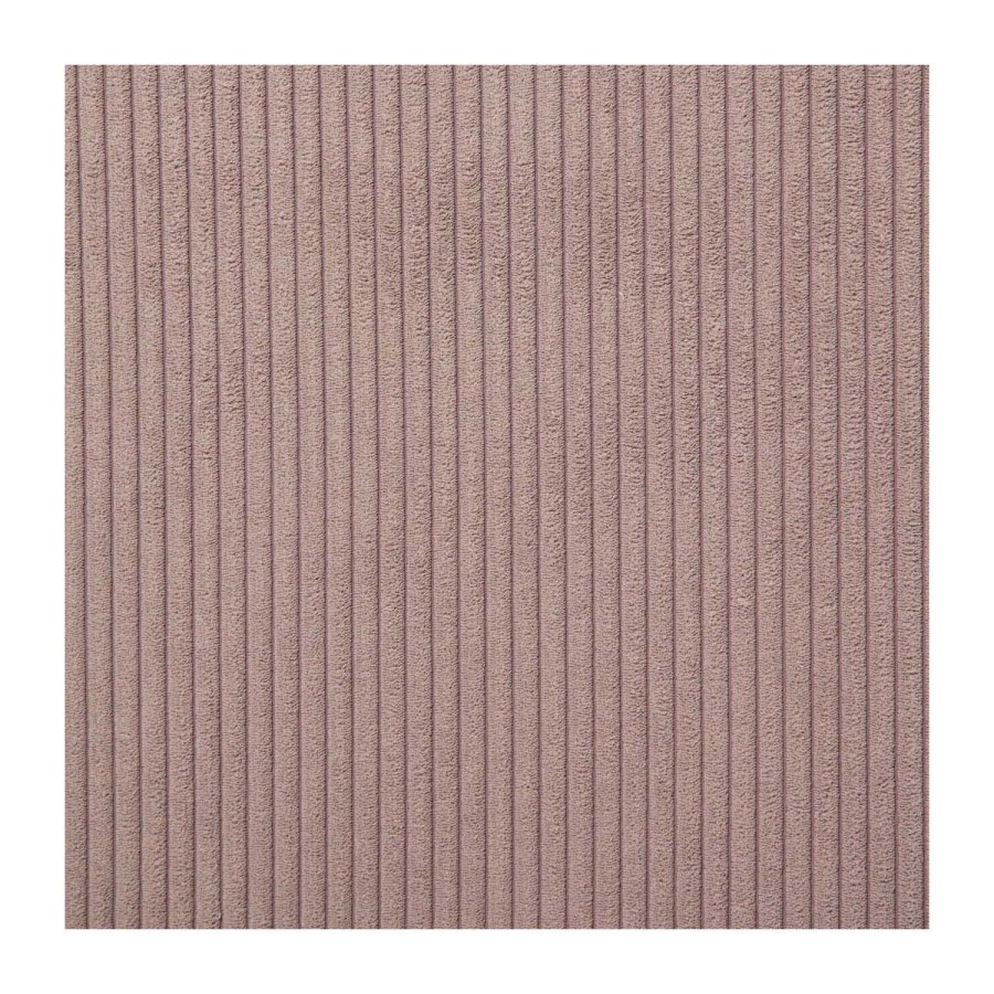 KAVE HOME Block 3-manns sofa med hyre sjeselong - rosa flyel