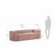 KAVE HOME Blok 3 pers. sofa - lyser�d fl�jl 