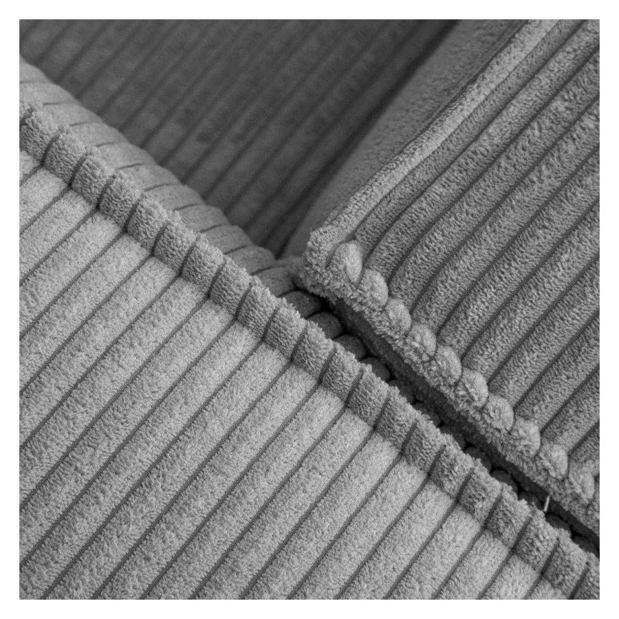 KAVE HOME Block 3-manns sofa med venstre sjeselong - gr� fl�yel 