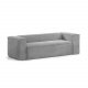 KAVE HOME Block 3-seters sofa - gr� fl�yel 