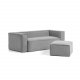 KAVE HOME Block 3-seters sofa - gr� fl�yel 