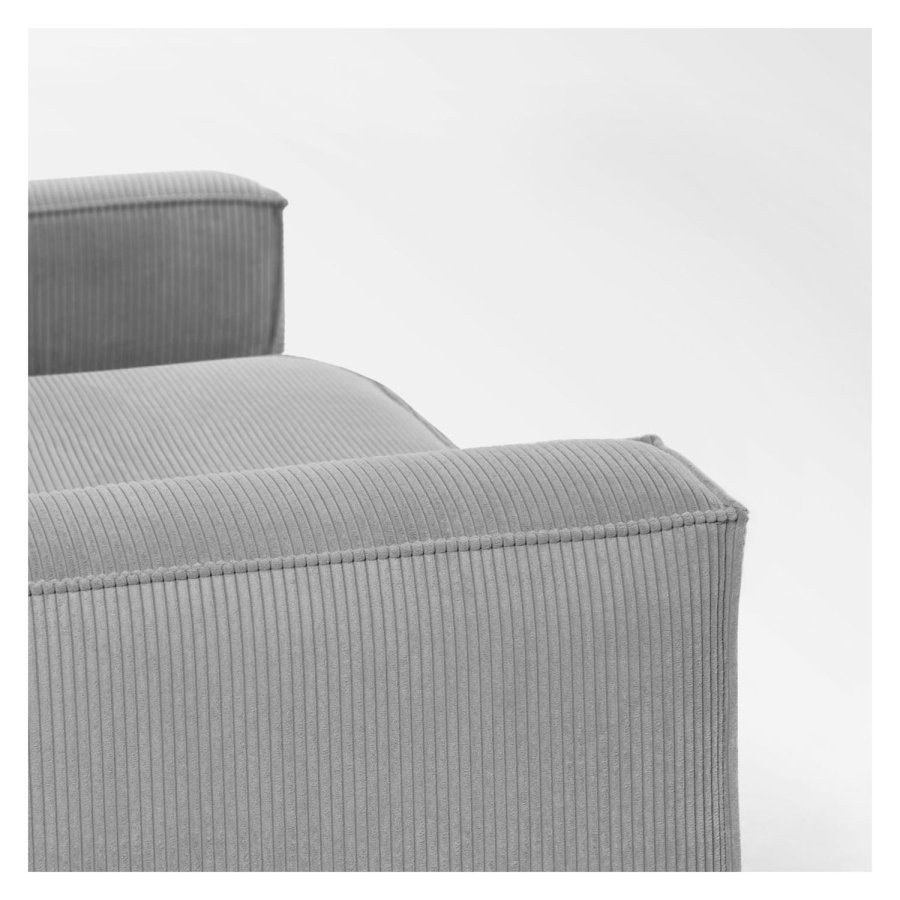 KAVE HOME Block 3-seters sofa - gr� fl�yel 