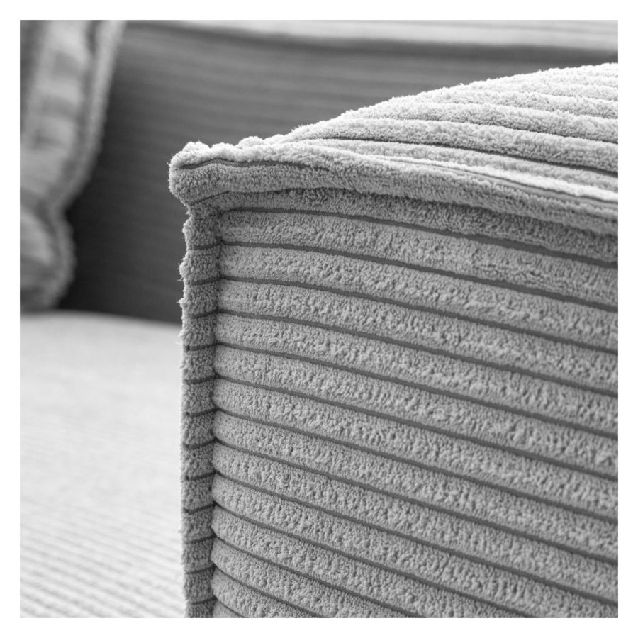 KAVE HOME Block 3-seters sofa - gr� fl�yel 