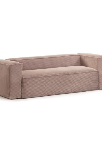 KAVE HOME Blok 2-manns sofa - rosa fl�yel 