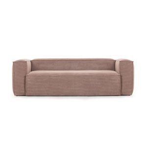 KAVE HOME Blok 2-manns sofa - rosa fl�yel 