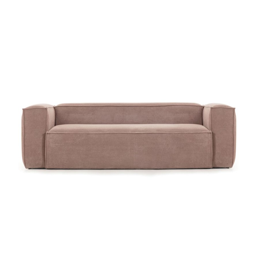 KAVE HOME Blok 2-manns sofa - rosa fl�yel 