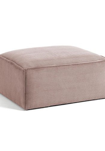 KAVE HOME rektangul�r Blok puff - rosa fl�yel (90x70)
