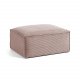 KAVE HOME rektangul�r Blok puff - rosa fl�yel (90x70)