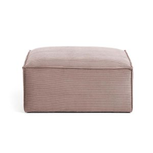 KAVE HOME rektangul�r Blok puff - rosa fl�yel (90x70)