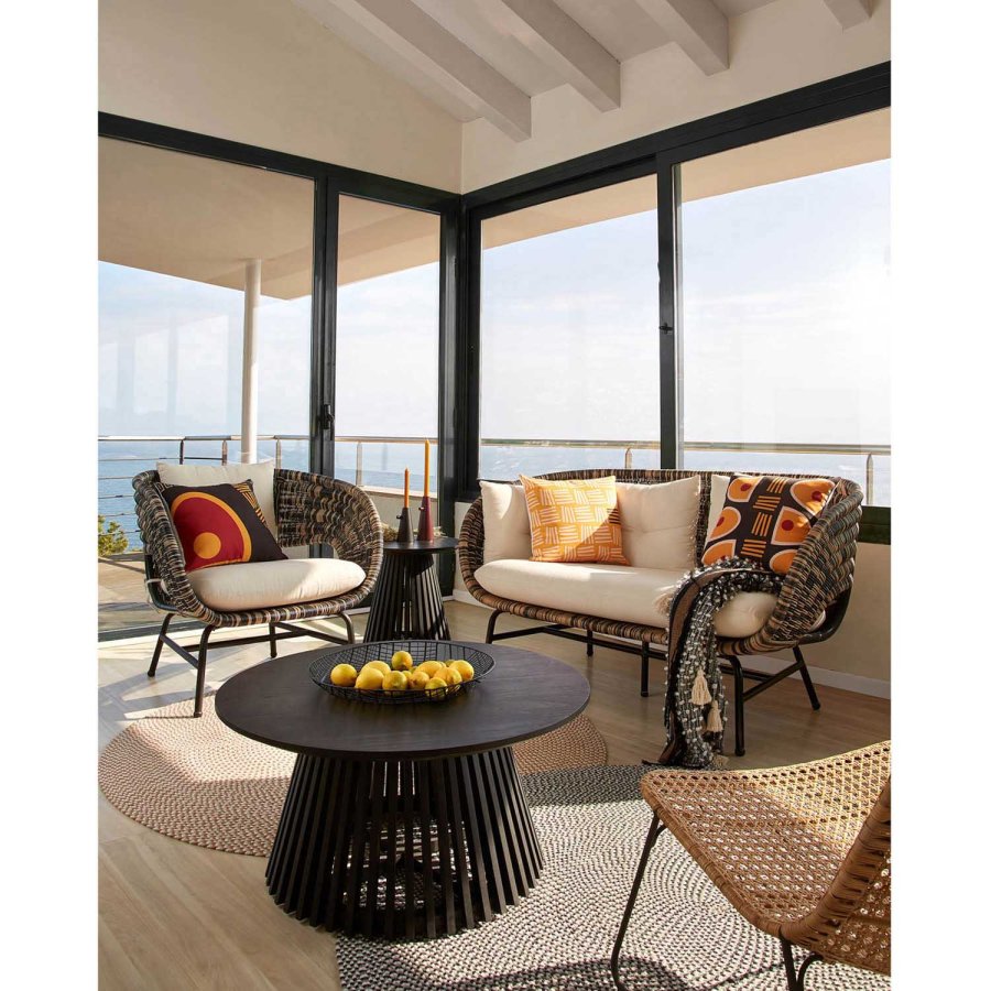 KAVE HOME Irune Beistelltisch - schwarzes Miniholz ​​(50)