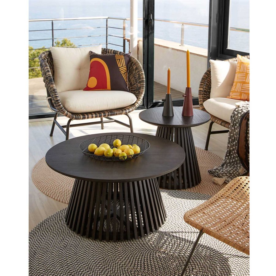 KAVE HOME Irune Beistelltisch - schwarzes Miniholz ​​(50)