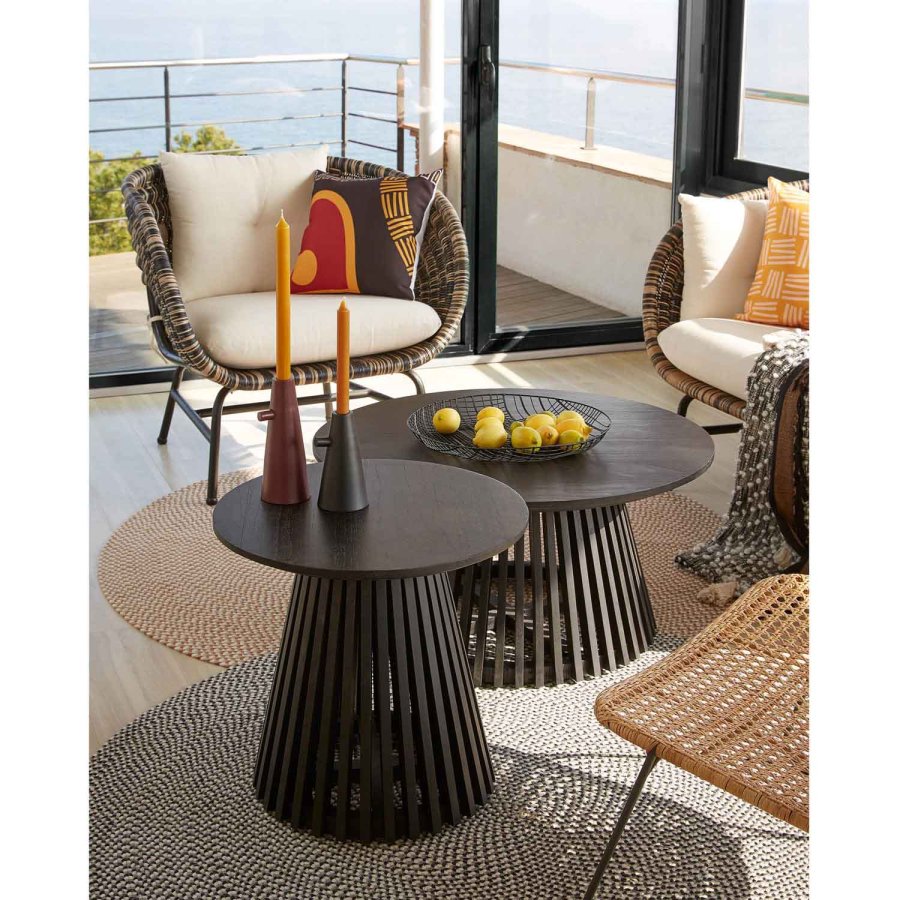 KAVE HOME Irune Beistelltisch - schwarzes Miniholz ​​(50)