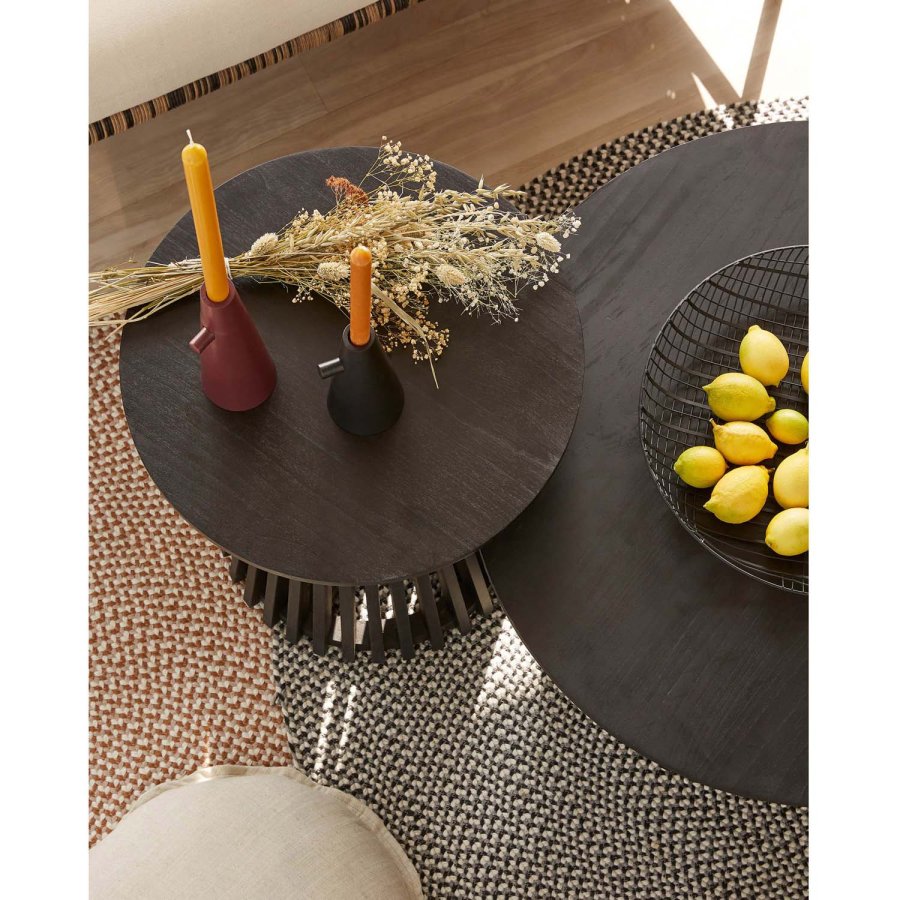 KAVE HOME Irune Beistelltisch - schwarzes Miniholz ​​(50)