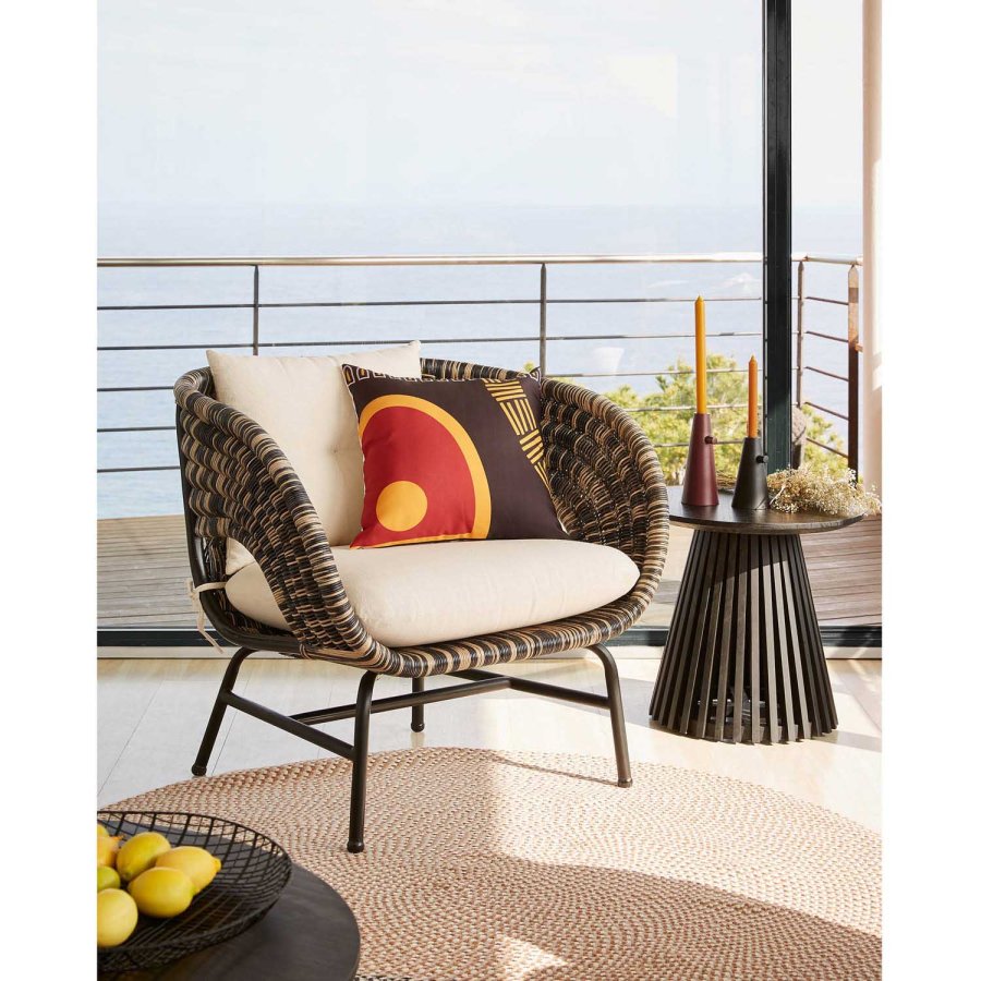 KAVE HOME Irune Beistelltisch - schwarzes Miniholz ​​(50)