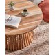 KAVE HOME rundt Irune salongbord - naturlig teak (80)
