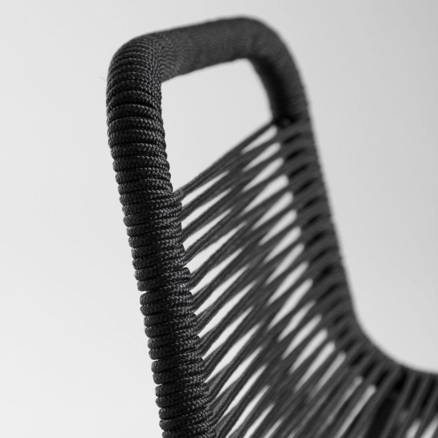 KAVE HOME Black Glenville barkrakk for hagen, m. ryggsttte og fotsttte - stl (88cm)