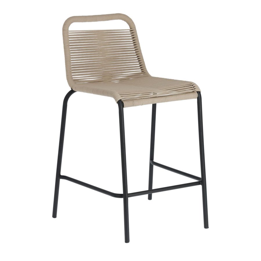 KAVE HOME Beige Glenville barkrakk for hagen, med ryggsttte og fotsttte - stl (88cm)