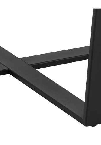 ACT NORDIC Amble rund spisebord - brun melamin og sort metal (110)