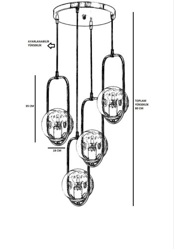 LUMI Grosseto lysekrone -846STL2890