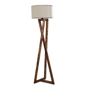 LUMI Águeda gulvlampe - kobberfarvet metal