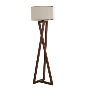 LUMI Mataró gulvlampe - natur metal