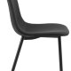 ACT NORDIC Celia spisestuestol - sort stoff og sort stl